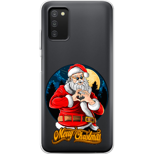 Чехол BoxFace Samsung Galaxy A03s (A037) Cool Santa and heart