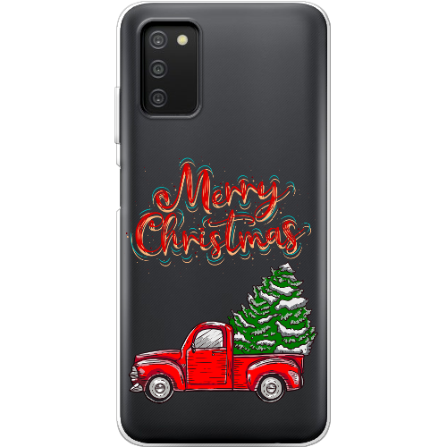 Чехол BoxFace Samsung Galaxy A03s (A037) Holiday Car Merry Christmas