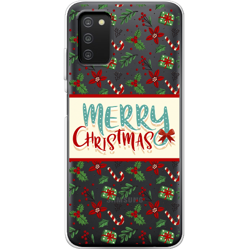 Чехол BoxFace Samsung Galaxy A03s (A037) Vintage Christmas Congratulation