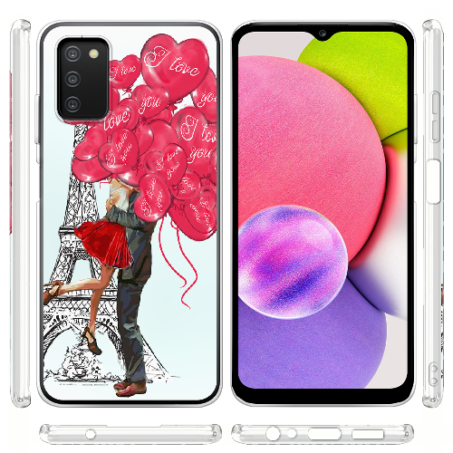 Чехол BoxFace Samsung Galaxy A03s (A037) Love in Paris