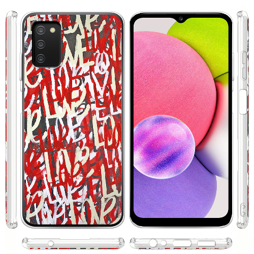 Чехол BoxFace Samsung Galaxy A03s (A037) Love Graffiti