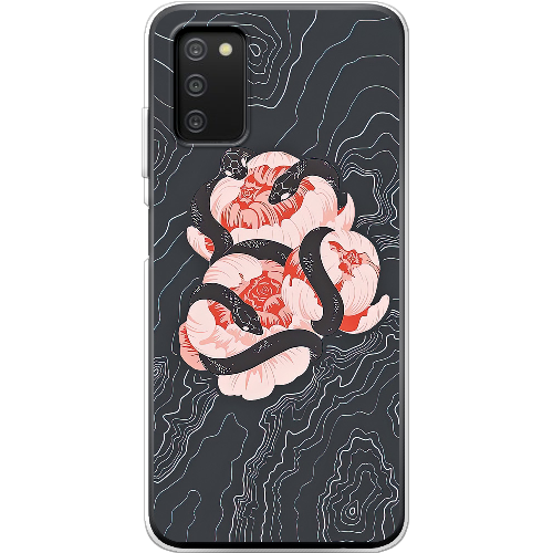 Чехол BoxFace Samsung Galaxy A03s (A037) Snake Rose