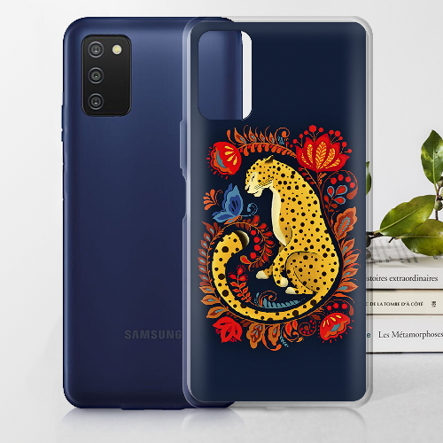 Чехол BoxFace Samsung Galaxy A03s (A037) Petrykivka Leopard