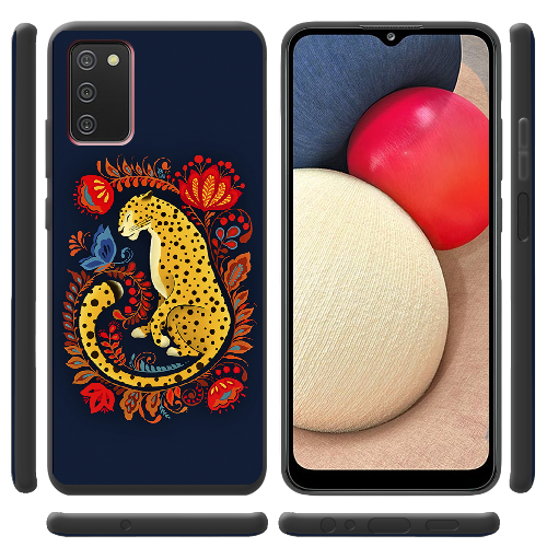 Чехол BoxFace Samsung Galaxy A03s (A037) Petrykivka Leopard