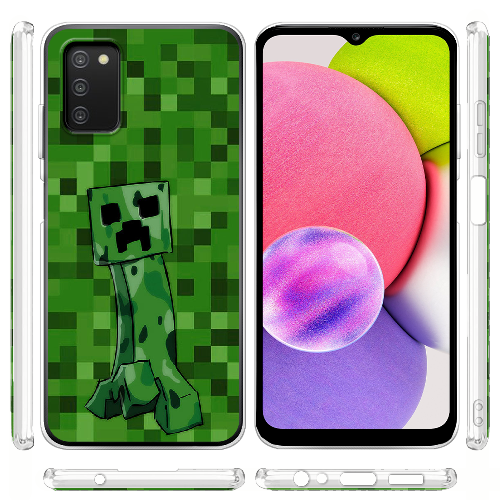 Чехол BoxFace Samsung Galaxy A03s (A037) Minecraft Creeper