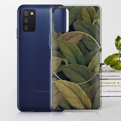 Чехол BoxFace Samsung Galaxy A03s (A037) Green Leaf