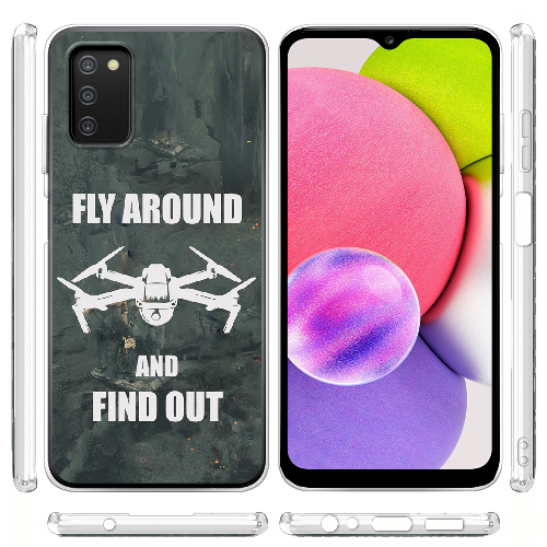 Чехол BoxFace Samsung Galaxy A03s (A037) Дрон Fly Around