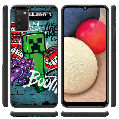 Чехол BoxFace Samsung Galaxy A03s (A037) Minecraft Graffiti