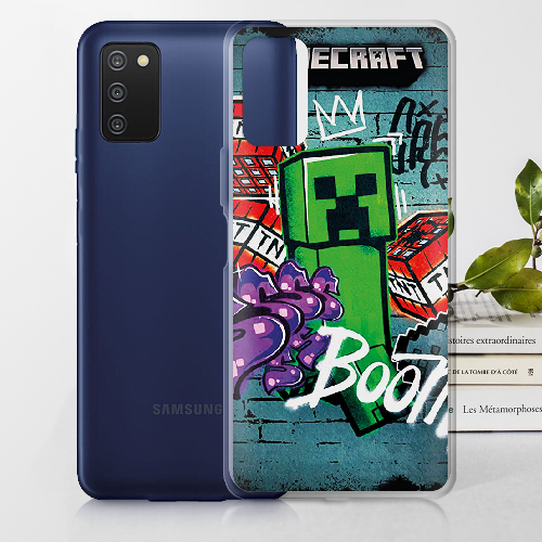 Чехол BoxFace Samsung Galaxy A03s (A037) Minecraft Graffiti