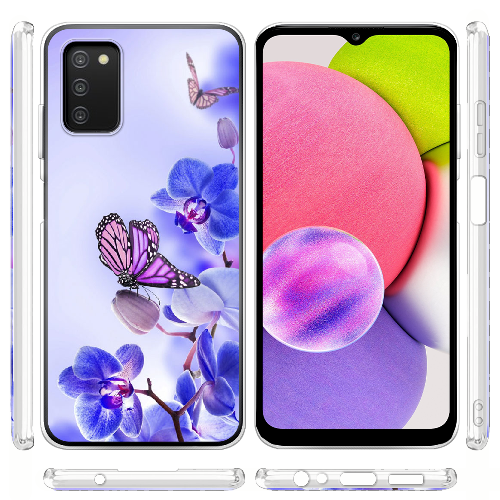 Чехол BoxFace Samsung Galaxy A03s (A037) Orchids and Butterflies