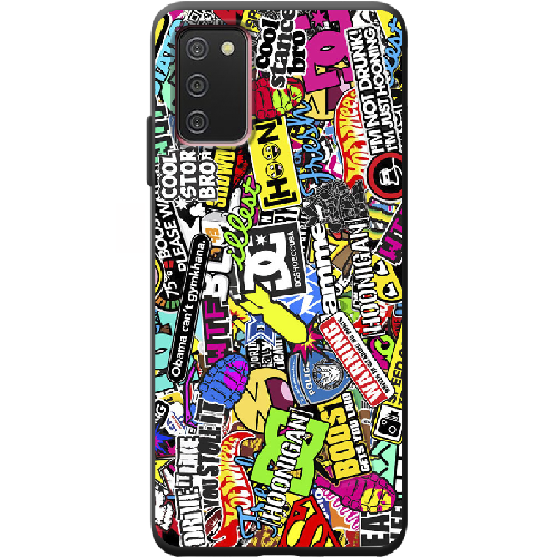 Чехол BoxFace Samsung Galaxy A03s (A037) Multicolored Inscriptions