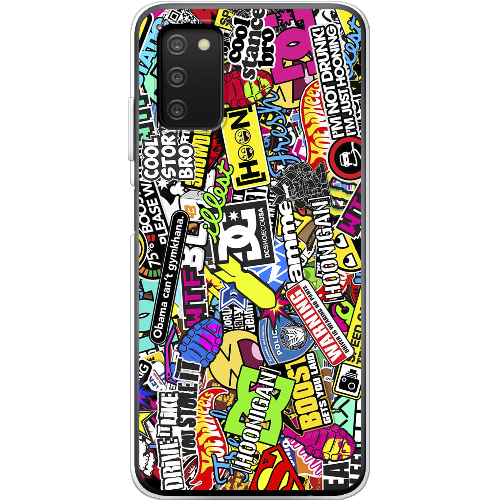 Чехол BoxFace Samsung Galaxy A03s (A037) Multicolored Inscriptions