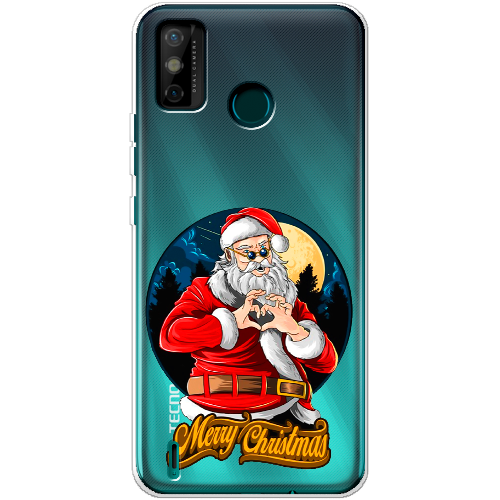 Чехол BoxFace Tecno Spark 6 Go Cool Santa and heart