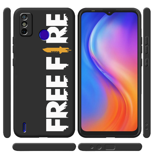 Чехол BoxFace Tecno Spark 6 Go Белый Free Fire