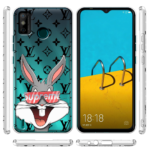 Чехол BoxFace Tecno Spark 6 Go looney bunny