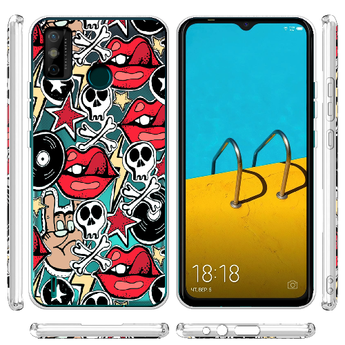 Чехол BoxFace Tecno Spark 6 Go Rock Graffiti