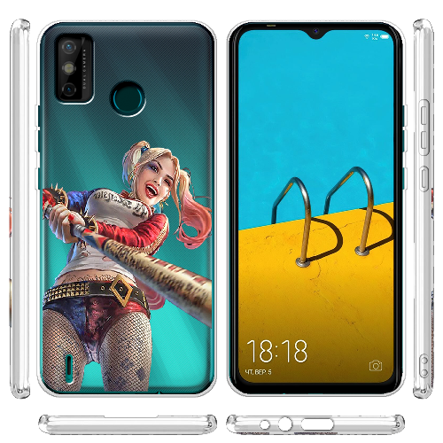 Чехол BoxFace Tecno Spark 6 Go Happy Harley Quinn