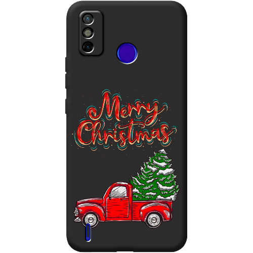 Чехол BoxFace Tecno Spark 6 Go Holiday Car Merry Christmas