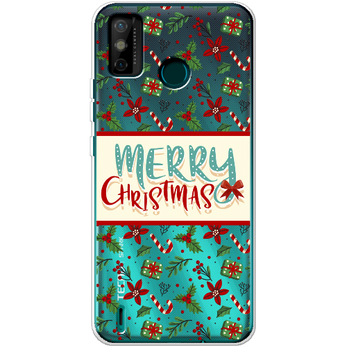 Чехол BoxFace Tecno Spark 6 Go Vintage Christmas Congratulation