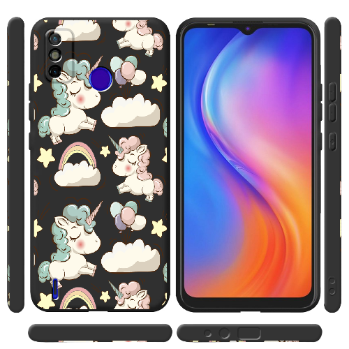 Чехол BoxFace Tecno Spark 6 Go Unicorns