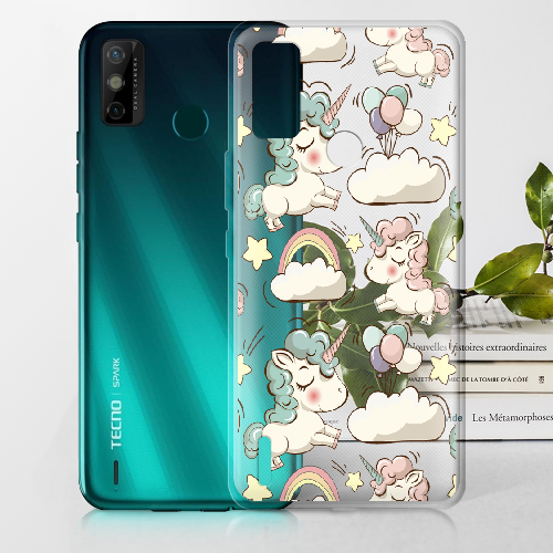 Чехол BoxFace Tecno Spark 6 Go Unicorns