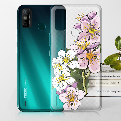 Чехол BoxFace Tecno Spark 6 Go Cherry Blossom