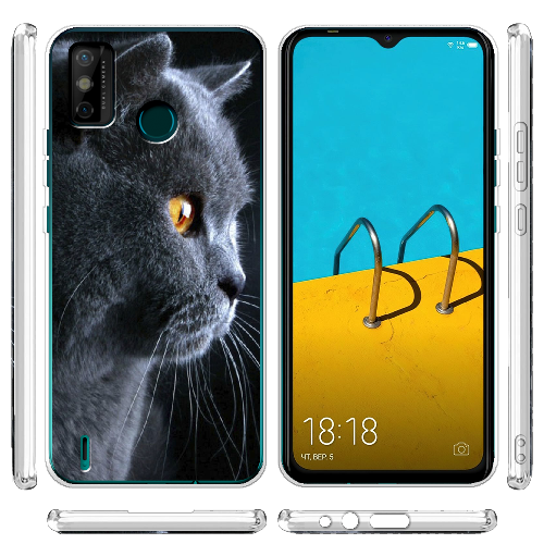 Чехол BoxFace Tecno Spark 6 Go English cat