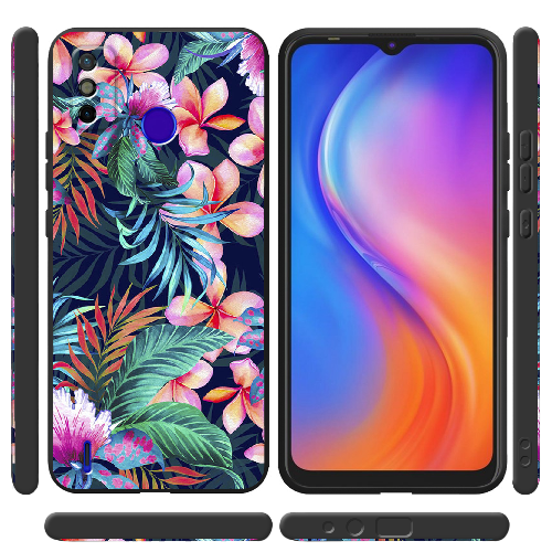 Чехол BoxFace Tecno Spark 6 Go flowers in the tropics