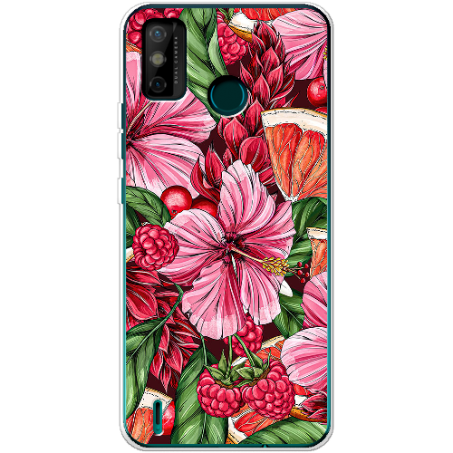 Чехол BoxFace Tecno Spark 6 Go Tropical Flowers