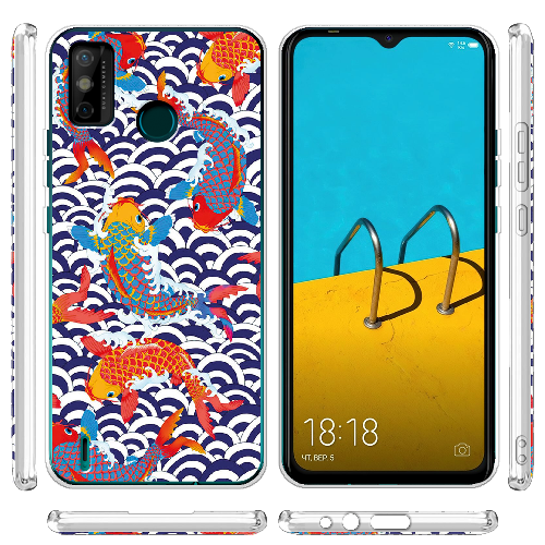 Чехол BoxFace Tecno Spark 6 Go Koi Fish