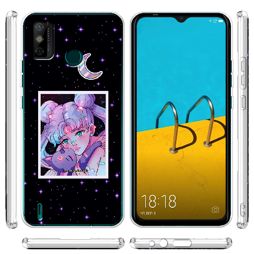 Чехол BoxFace Tecno Spark 6 Go Sailor Moon night