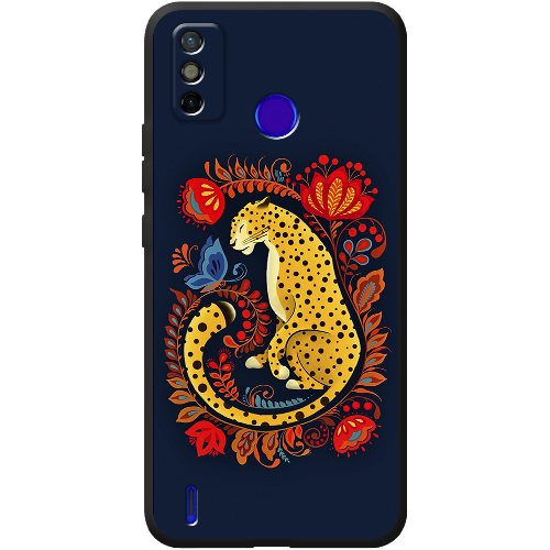 Чехол BoxFace Tecno Spark 6 Go Petrykivka Leopard