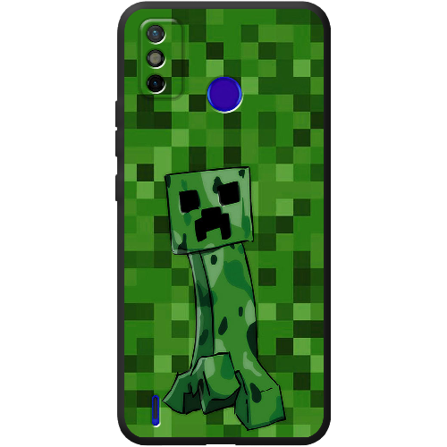 Чехол BoxFace Tecno Spark 6 Go Minecraft Creeper