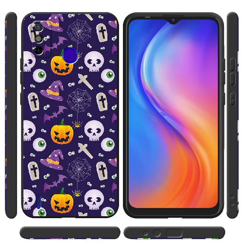 Чехол BoxFace Tecno Spark 6 Go Halloween Purple Mood