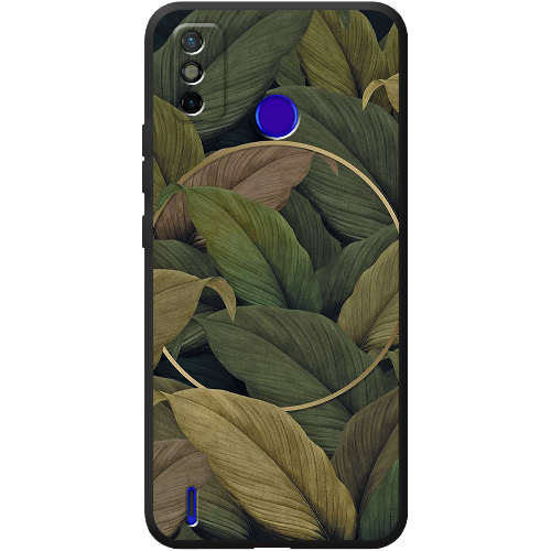 Чехол BoxFace Tecno Spark 6 Go Green Leaf