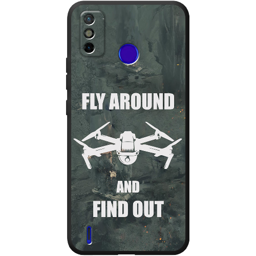 Чехол BoxFace Tecno Spark 6 Go Дрон Fly Around