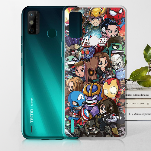 Чехол BoxFace Tecno Spark 6 Go Avengers Infinity War