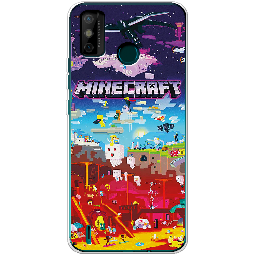 Чехол BoxFace Tecno Spark 6 Go Minecraft World Beyond