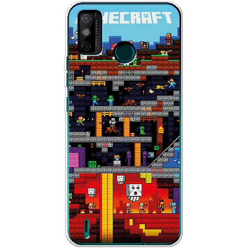 Чехол BoxFace Tecno Spark 6 Go Minecraft Lode Runner