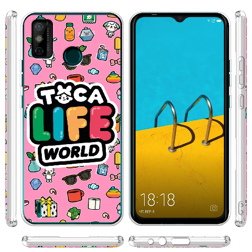 Чехол BoxFace Tecno Spark 6 Go Toca Boca Life World