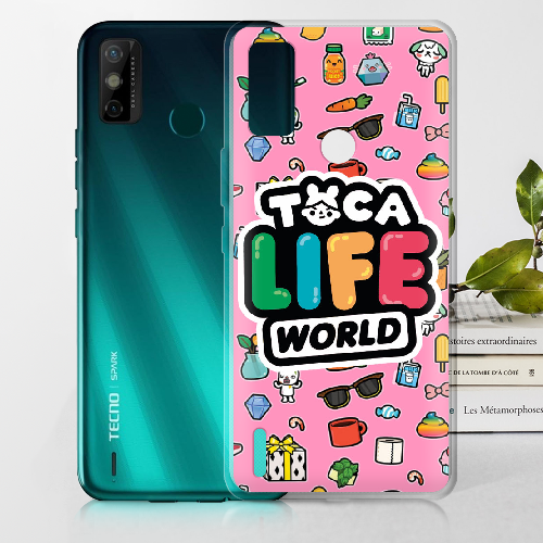 Чехол BoxFace Tecno Spark 6 Go Toca Boca Life World