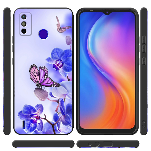 Чехол BoxFace Tecno Spark 6 Go Orchids and Butterflies