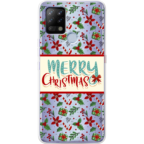 Чехол BoxFace Tecno POVA Vintage Christmas Congratulation