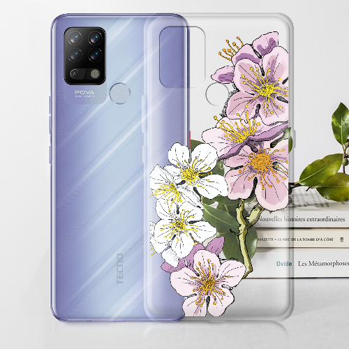 Чехол BoxFace Tecno POVA Cherry Blossom