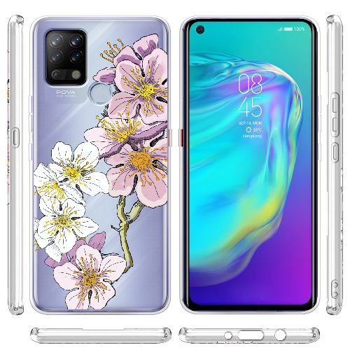 Чехол BoxFace Tecno POVA Cherry Blossom