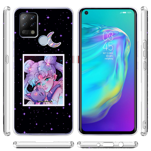 Чехол BoxFace Tecno POVA Sailor Moon night