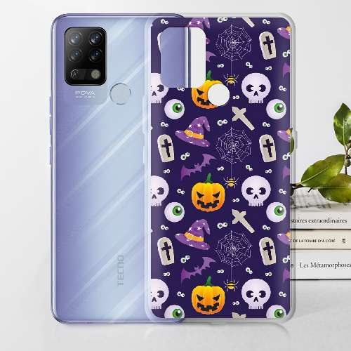 Чехол BoxFace Tecno POVA Halloween Purple Mood