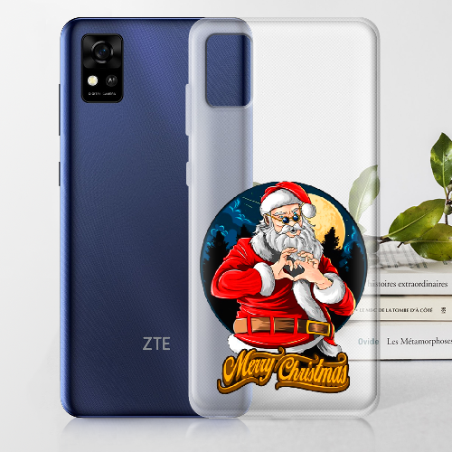 Чехол BoxFace ZTE Blade A31 Cool Santa and heart