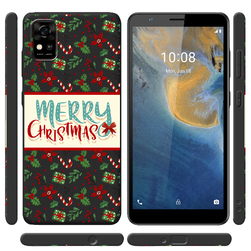 Чехол BoxFace ZTE Blade A31 Vintage Christmas Congratulation