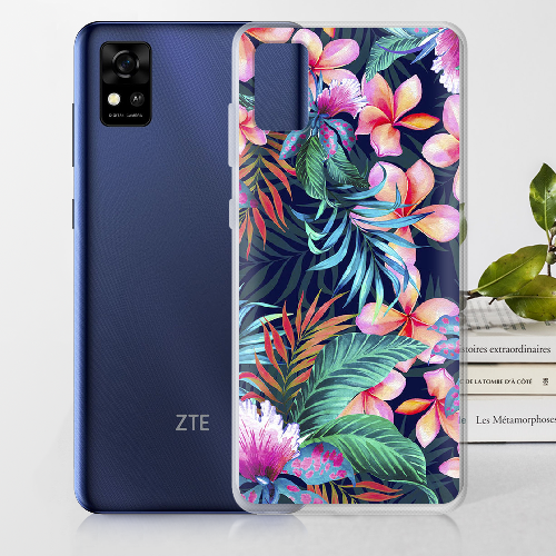 Чехол BoxFace ZTE Blade A31 flowers in the tropics